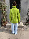 Valdamara striktrøje med turtleneck - Lime grøn