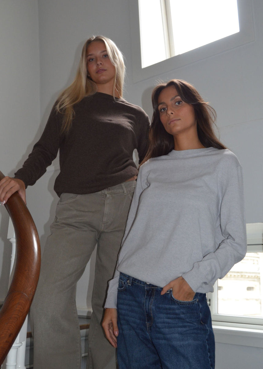 Benta striktrøje - Brun