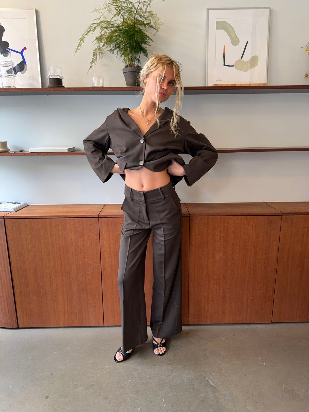 Alma suitbukser - Brun