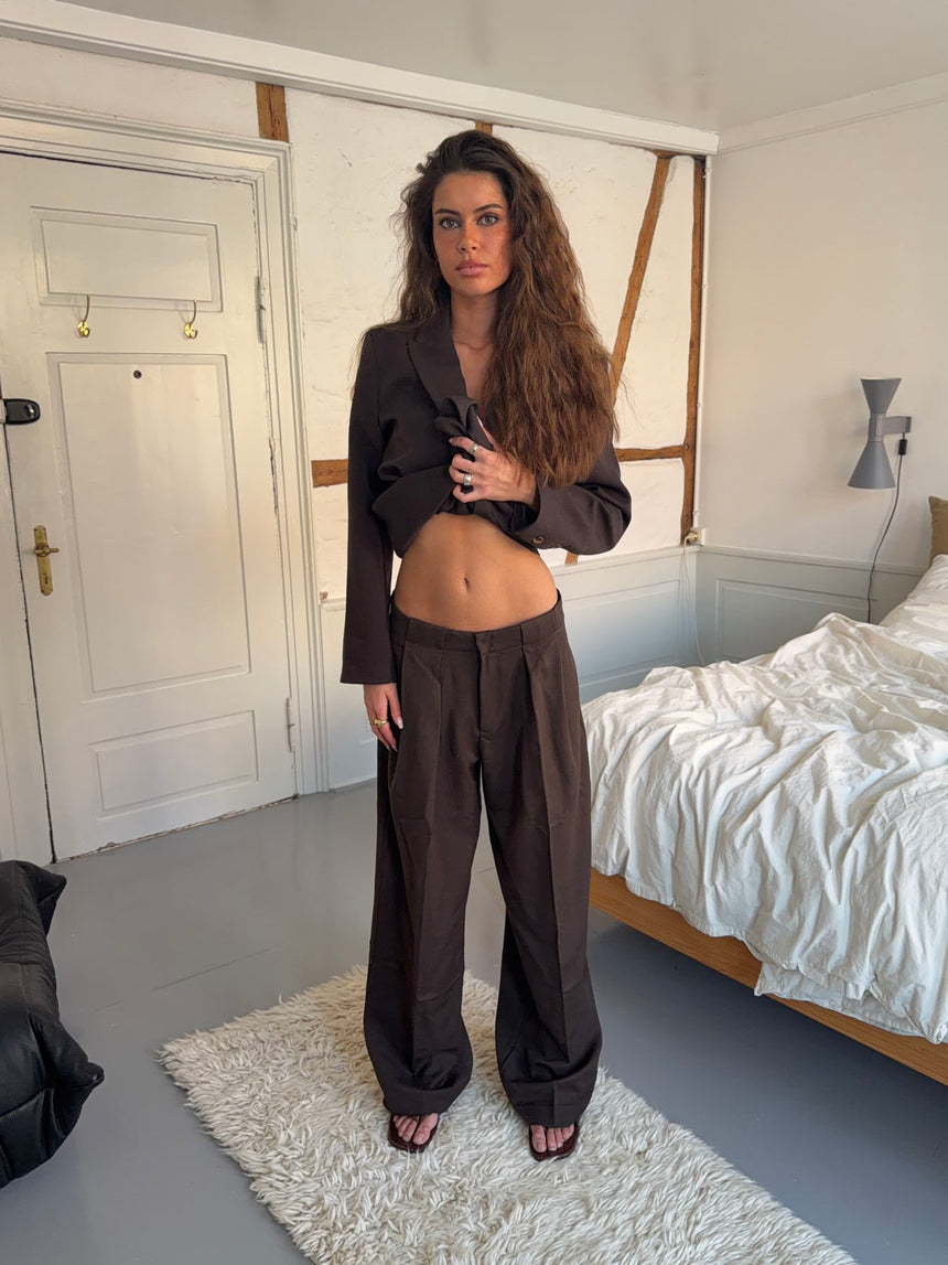 Lulo suitbukser - Mørkebrun