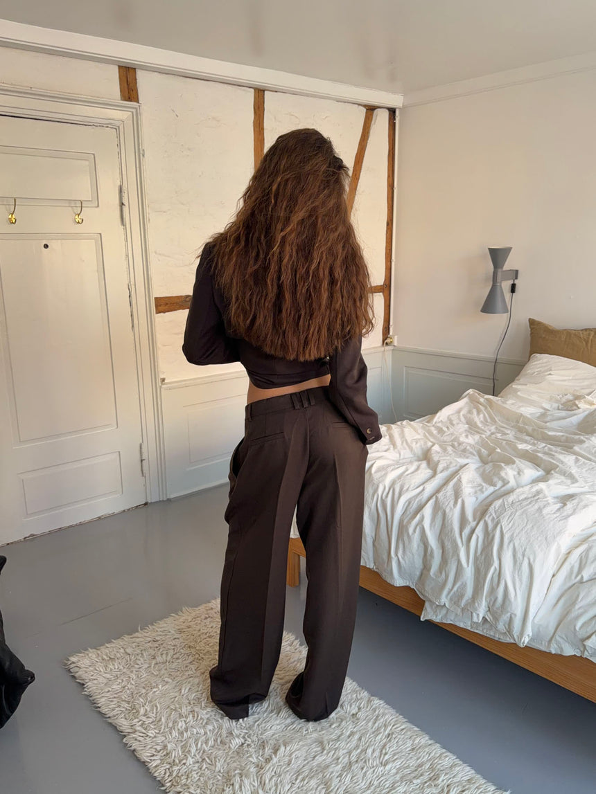 Lulo suitbukser - Mørkebrun