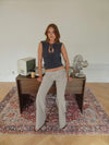 Vinna suitbukser med metalring - Beige