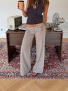 Vinna suitbukser med metalring - Beige