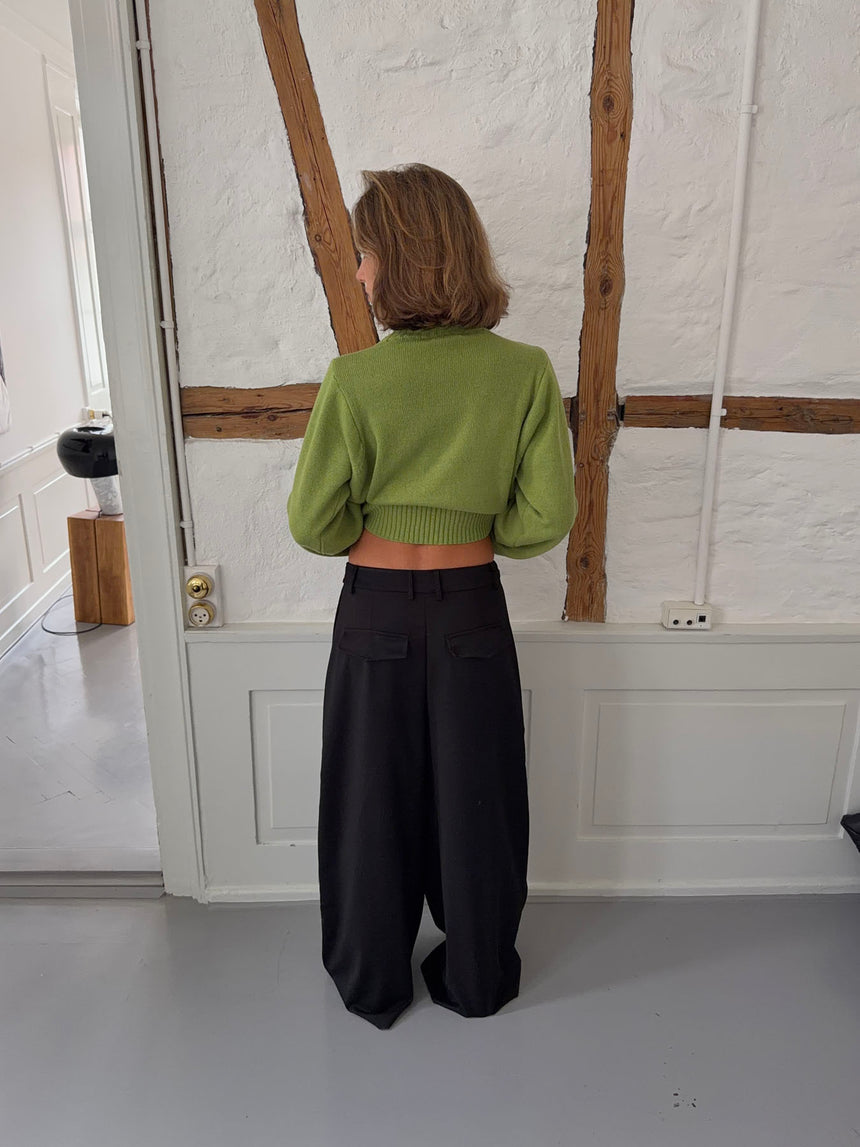 Trina suitbukser med spændedetalje - Sort