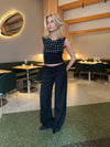 Calsia suitbukser med blondekant - Sort