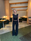 Calsia suitbukser med blondekant - Sort