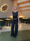 Calsia suitbukser med blondekant - Sort