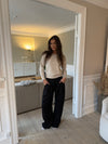 Vibe oversized suit bukser - Sort