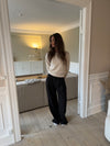 Vibe oversized suit bukser - Sort