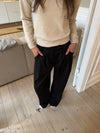 Vibe oversized suit bukser - Sort