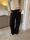 Vibe oversized suit bukser - Sort