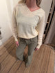 Aiko sweater med v-udskæring - Gul