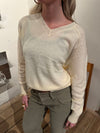 Aiko sweater med v-udskæring - Gul
