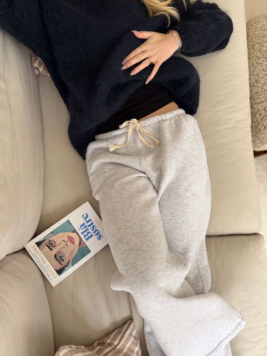 Tully sweatpants med snørrer - Grå