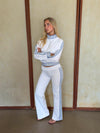 Isabelle sweatshirt - Hvid/lyseblå