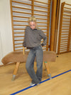 Gracey sweatshirt med striber - Brun/hvid