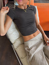 Eleni t-shirt - Brun
