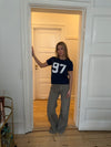 Lilana navy t-shirt m. 97 - Navy/hvid