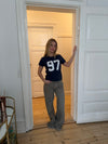 Lilana navy t-shirt m. 97 - Navy/hvid