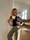 Florine figursyet t-shirt - Sort