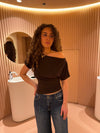 Florine figursyet t-shirt - Brun