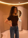 Florine figursyet t-shirt - Brun