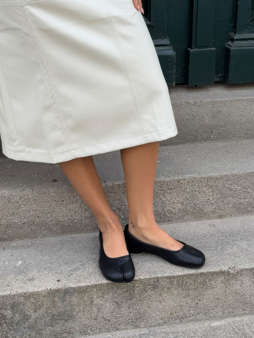 Tuvina split toe ballerina - Sort