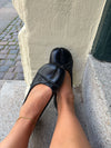 Auletta split toe ballerina med sløjfe - Sort