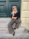Auletta split toe ballerina med sløjfe - Sort