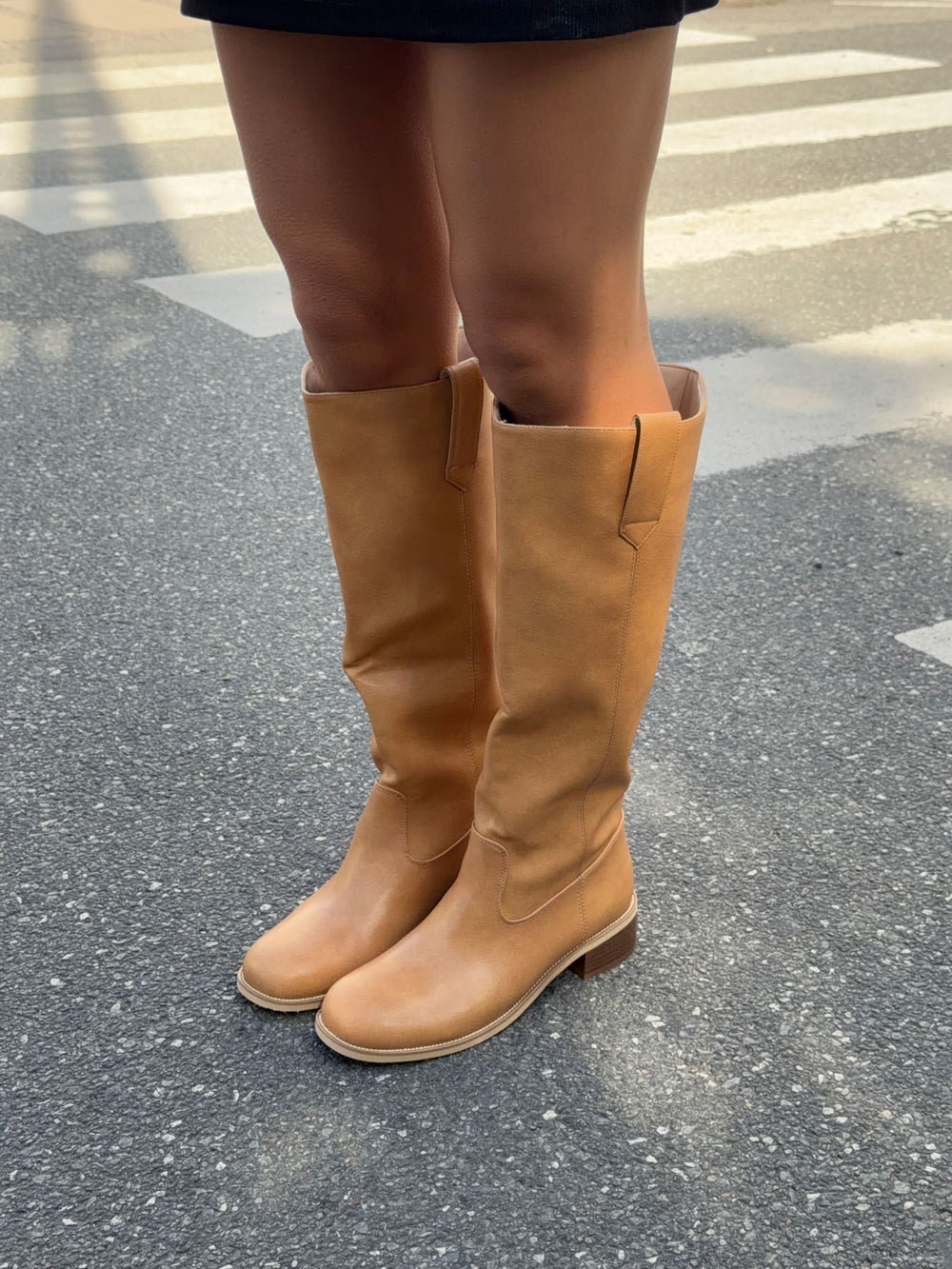 Justina tall støvler - Camel