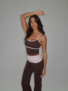 Essential tank top - Espresso/candyfloss