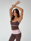 Essential tank top - Espresso/candyfloss