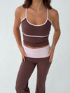 Essential tank top - Espresso/candyfloss