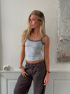 Wren tank top - Grå/navy