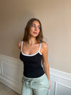Wren tank top - Sort