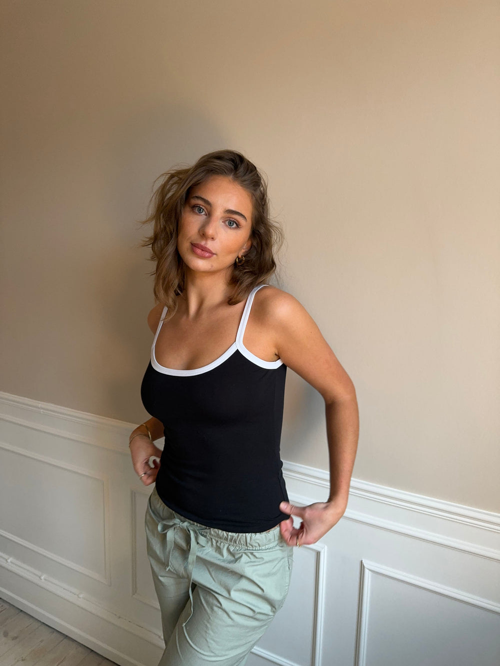 Wren tank top - Sort