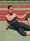 Speedana tanktop - Jet black/cloud