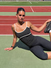 Speedana tanktop - Jet black/cloud