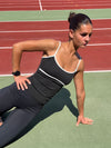 Speedana tanktop - Jet black/cloud