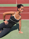 Speedana tanktop - Jet black/cloud
