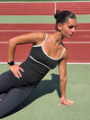Speedana tanktop - Jet black/cloud
