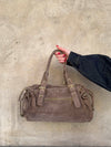Mura taske i ruskind - Taupe