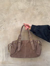 Mura taske i ruskind - Taupe