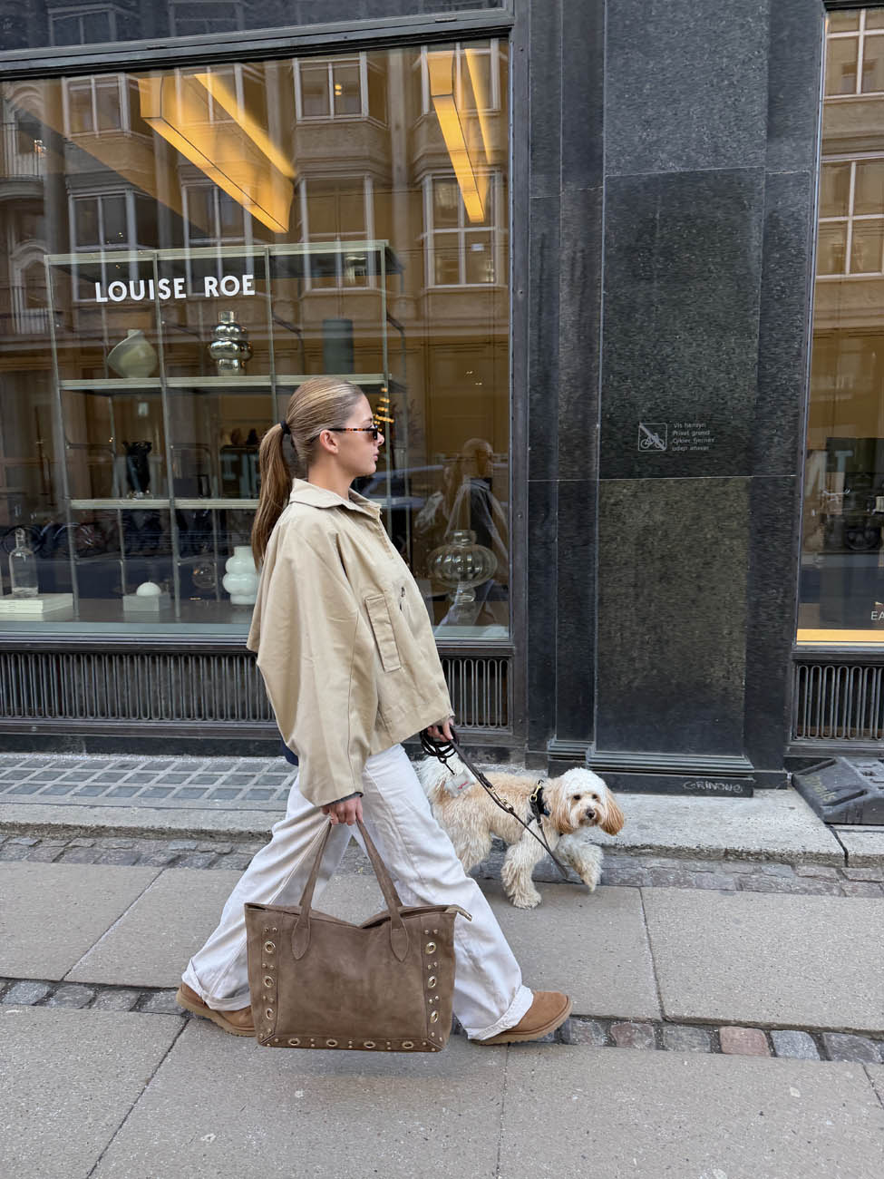 Lyra taske med nitter - Brun