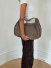 Henry taske med nitter - Taupe