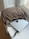 Henry taske med nitter - Taupe