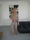 Selina ternede suit bukser - Brun/taupe