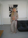 Selina ternede suit bukser - Brun/taupe