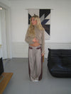 Selina ternede suit bukser - Brun/taupe