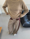 Selina ternede suit bukser - Brun/taupe